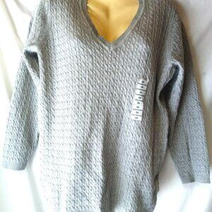 Women's Gray Pullover V Neck Sweater Size PS 0X NWT
